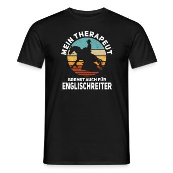Westernreiten Pferd Western reiten - Männer T-Shirt - Schwarz - Vorne - AI Model Male 178 light (178cm)