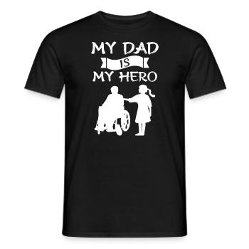 Funny wheelchair driver disabled people - Männer T-Shirt - Schwarz - Vorne - AI Model Male 178 light (178cm)