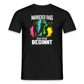 Paintball Gotcha Paintballspieler - Männer T-Shirt - Schwarz - Vorne - AI Model Male 178 light (178cm)