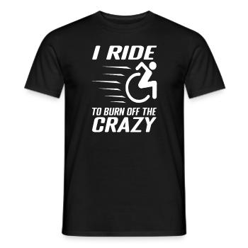 Funny wheelchair driver disabled people - Männer T-Shirt - Schwarz - Vorne - AI Model Male 178 light (178cm)