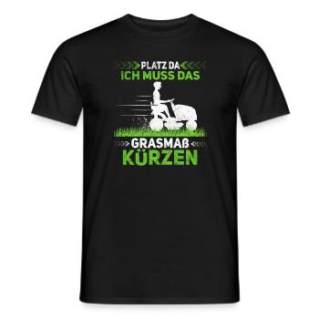 Platzwart Stundenlohn - Männer T-Shirt - Schwarz - Vorne - AI Model Male 178 light (178cm)