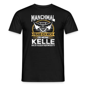 Maurer Kelle Maurermeister - Männer T-Shirt - Schwarz - Vorne - AI Model Male 178 light (178cm)