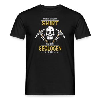 Geologe Geologie Geschenk lustig - Männer T-Shirt - Schwarz - Vorne - AI Model Male 178 light (178cm)