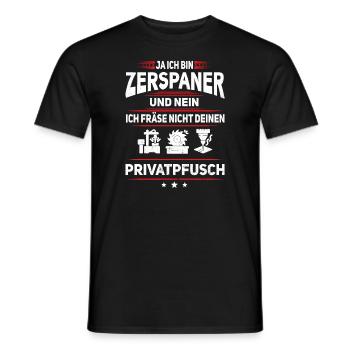 Zerspaner Pfusch Zerspanungsmechaniker CNC - Männer T-Shirt - Schwarz - Vorne - AI Model Male 178 light (178cm)