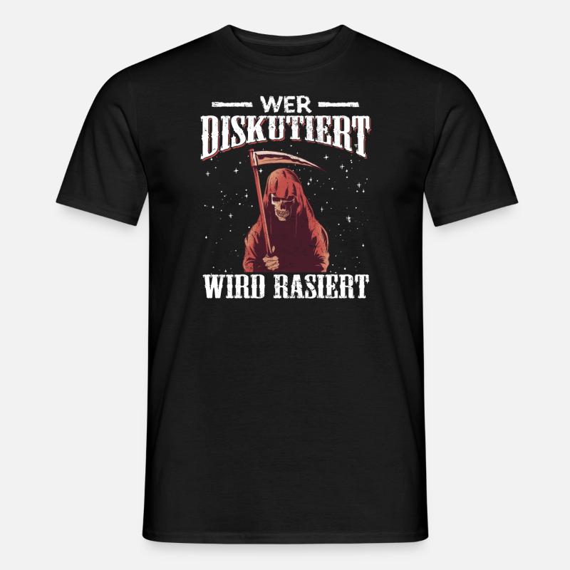 Sensenmann Halloween - Männer T-Shirt - Schwarz