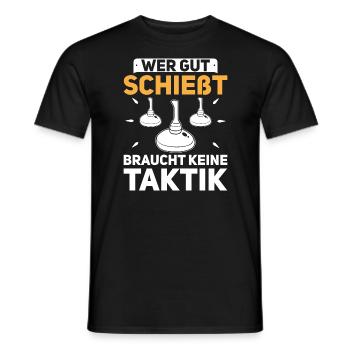 Eistockschießen Eisstock Stockschütze Stocksport - Männer T-Shirt - Schwarz - Vorne - AI Model Male 178 light (178cm)