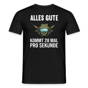 Paintball Gotcha Paintballspieler - Männer T-Shirt - Schwarz - Vorne - AI Model Male 178 light (178cm)