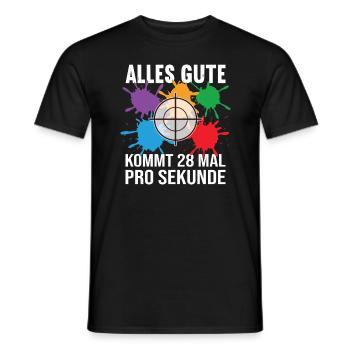 Paintball Gotcha Paintballspieler - Männer T-Shirt - Schwarz - Vorne - AI Model Male 178 light (178cm)