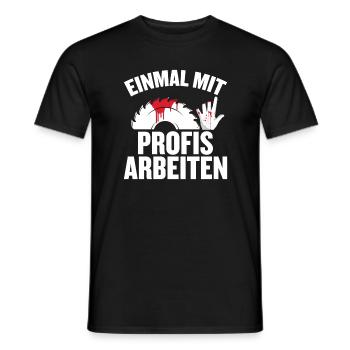 Schreiner Tischler Sprüche Tischlermeister - Männer T-Shirt - Schwarz - Vorne - AI Model Male 178 light (178cm)