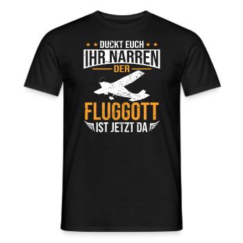 Modellfliegen RC Flugzeug Modellflug - Männer T-Shirt - Schwarz - Vorne - AI Model Male 178 light (178cm)
