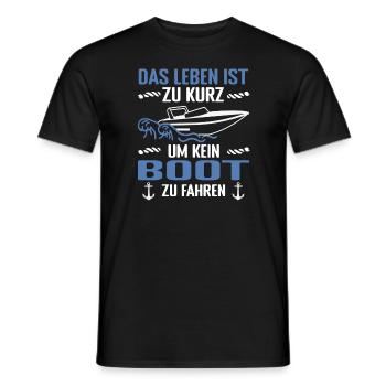 Mir reichts Sportboot Männer Kapitän - Männer T-Shirt - Schwarz - Vorne - AI Model Male 178 light (178cm)