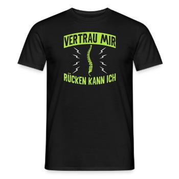 Physiotherapeut Geschenke Physio Sprüche - Männer T-Shirt - Schwarz - Vorne - AI Model Male 178 light (178cm)