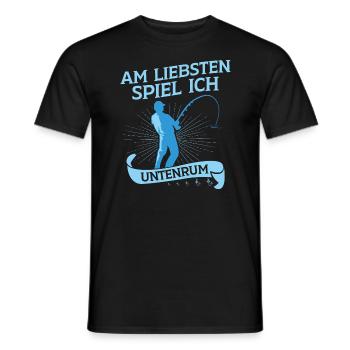 Angeln Angler Sprüche - Männer T-Shirt - Schwarz - Vorne - AI Model Male 178 light (178cm)