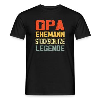 Eistockschießen Eisstock Stockschütze Stocksport - Männer T-Shirt - Schwarz - Vorne - AI Model Male 178 light (178cm)