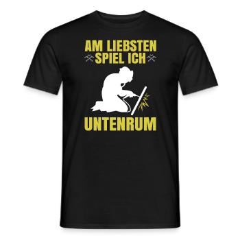 Wigser erkenne ich sofort Wig Schweißen Schweißer - Männer T-Shirt - Schwarz - Vorne - AI Model Male 178 light (178cm)