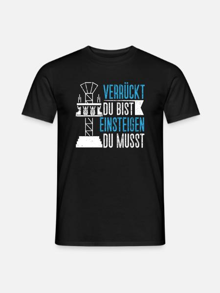 Achterbahn Freizeitpark Rollercoaster - Männer T-Shirt - Schwarz