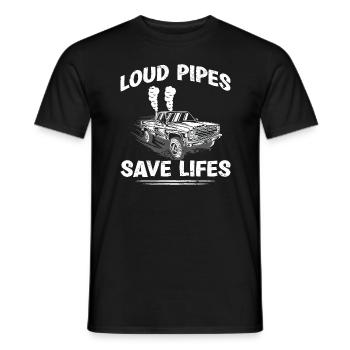 Coal Roll Truck Coal Rolling Trucker - Men's T-Shirt - black - Front - AI Model Male 178 light (178cm)