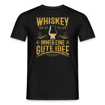 Whiskypedia Whiskey Single Malt - Männer T-Shirt - Schwarz - Vorne - AI Model Male 178 light (178cm)