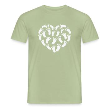 Podiatrist Nail Designer Podiatry - Men's T-Shirt - sage - Front - AI Model Male 178 light (178cm)