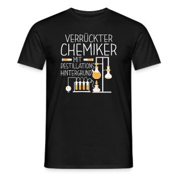 Chemielaborant Wahnsinniger Chemiker - Männer T-Shirt - Schwarz - Vorne - AI Model Male 178 light (178cm)