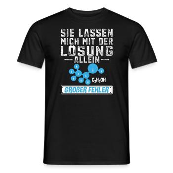 Chemielaborant Wahnsinniger Chemiker - Männer T-Shirt - Schwarz - Vorne - AI Model Male 178 light (178cm)