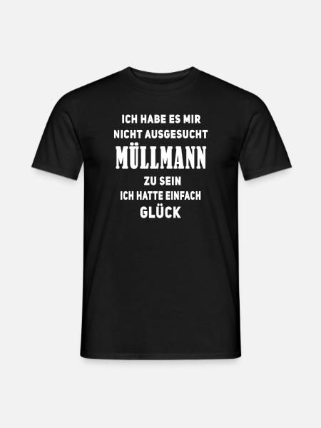 Müllmann Müllabfuhr - Männer T-Shirt - Schwarz