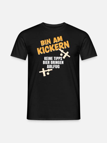 Tischfussball Tischkicker Wuzzler - Männer T-Shirt - Schwarz