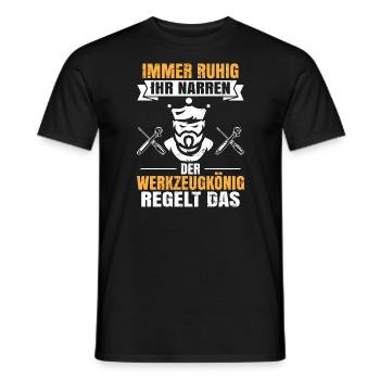 Hausmeister Hauswart Haustechniker - Männer T-Shirt - Schwarz - Vorne - AI Model Male 178 light (178cm)