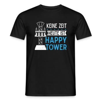 Achterbahn Freizeitpark Rollercoaster - Männer T-Shirt - Schwarz - Vorne - AI Model Male 178 light (178cm)