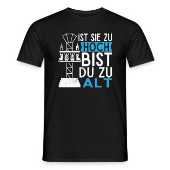 Achterbahn Freizeitpark Rollercoaster - Männer T-Shirt - Schwarz - Vorne - AI Model Male 178 light (178cm)