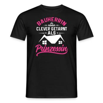 Bauherrin Bauherrinnen Richtfest Baustelle - Männer T-Shirt - Schwarz - Vorne - AI Model Male 178 light (178cm)