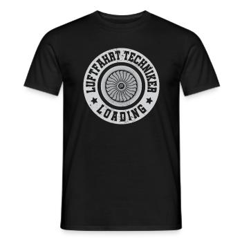 Technicien aéronautique - T-shirt homme - noir - Devant - AI Model Male 178 light (178cm)