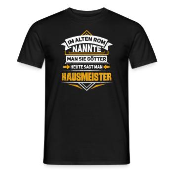 Hausmeister Hauswart Haustechniker - Männer T-Shirt - Schwarz - Vorne - AI Model Male 178 light (178cm)