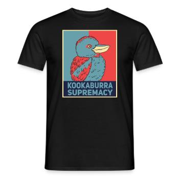 Australian Kookaburra - Men's T-Shirt - black - Front - AI Model Male 178 light (178cm)