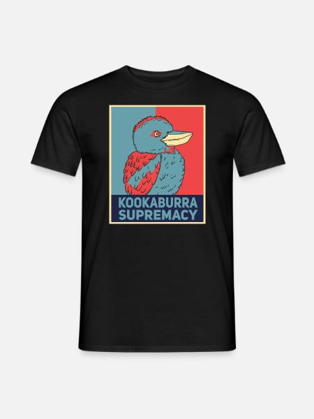 Australischer Kookaburra - Männer T-Shirt - Schwarz