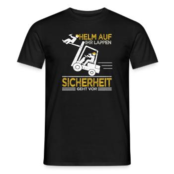 Staplerfahrer Lagerist Gabelstaplerfahrer - Männer T-Shirt - Schwarz - Vorne - AI Model Male 178 light (178cm)