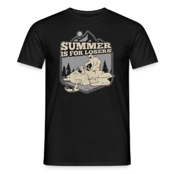 Snowboard Wintersport Snowboarding - Männer T-Shirt - Schwarz - Vorne - AI Model Male 178 light (178cm)
