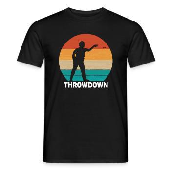 Retro Darts Gift Darts Player Darts - Men's T-Shirt - black - Front - AI Model Male 178 light (178cm)