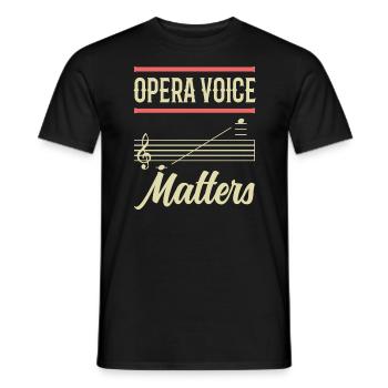 Drôle de chanteur d’opéra - T-shirt homme - noir - Devant - AI Model Male 178 light (178cm)