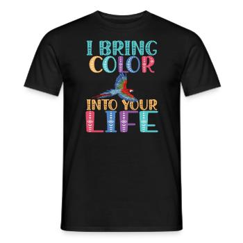 Macaw Papagei Tropischer Vogel - Männer T-Shirt - Schwarz - Vorne - AI Model Male 178 light (178cm)