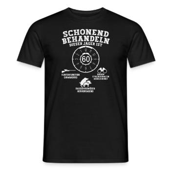 Lustiges 60 Jäger Geburstag Geschenk - Männer T-Shirt - Schwarz - Vorne - AI Model Male 178 light (178cm)