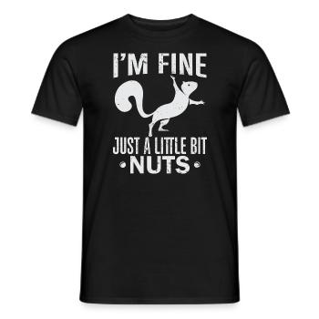 Squirrel Shadow - Männer T-Shirt - Schwarz - Vorne - AI Model Male 178 light (178cm)