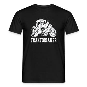 Tractor Farmer Agricultural machinery mechanic Farmer - Men's T-Shirt - black - Front - AI Model Male 178 light (178cm)