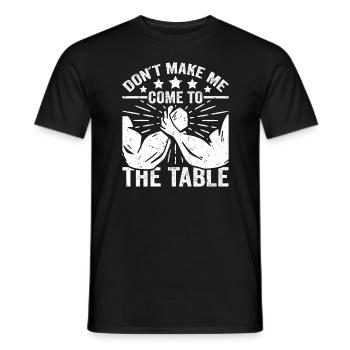 Bras de fer de fer - T-shirt homme - noir - Devant - AI Model Male 178 light (178cm)