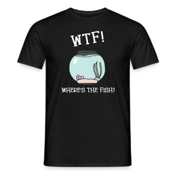 Aquarianer Aquarium - Männer T-Shirt - Schwarz - Vorne - AI Model Male 178 light (178cm)