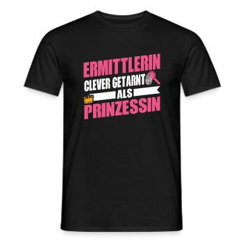 Forsensiker Ermittler des Tatorts - Männer T-Shirt - Schwarz - Vorne - AI Model Male 178 light (178cm)