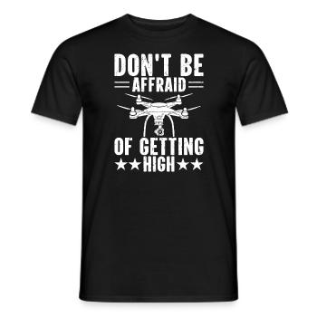 Pilote de drone Quadcopter FPV - T-shirt homme - noir - Devant - AI Model Male 178 light (178cm)