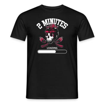 Ice Hockey Goalie - Men's T-Shirt - black - Front - AI Model Male 178 light (178cm)