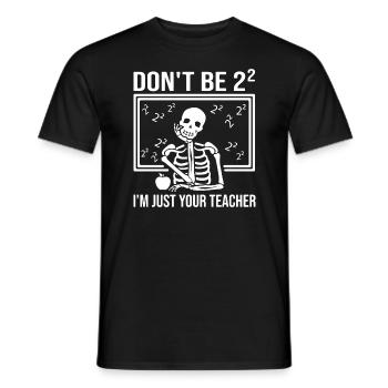 Mathe Lehrer Skeleton - Männer T-Shirt - Schwarz - Vorne - AI Model Male 178 light (178cm)