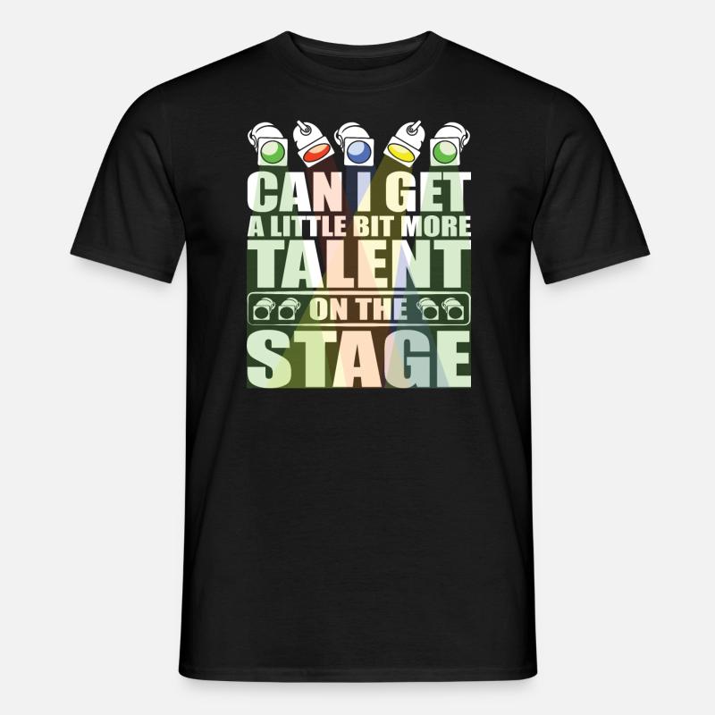 Technicien d’éclairage de l’équipe de scène - T-shirt homme - noir